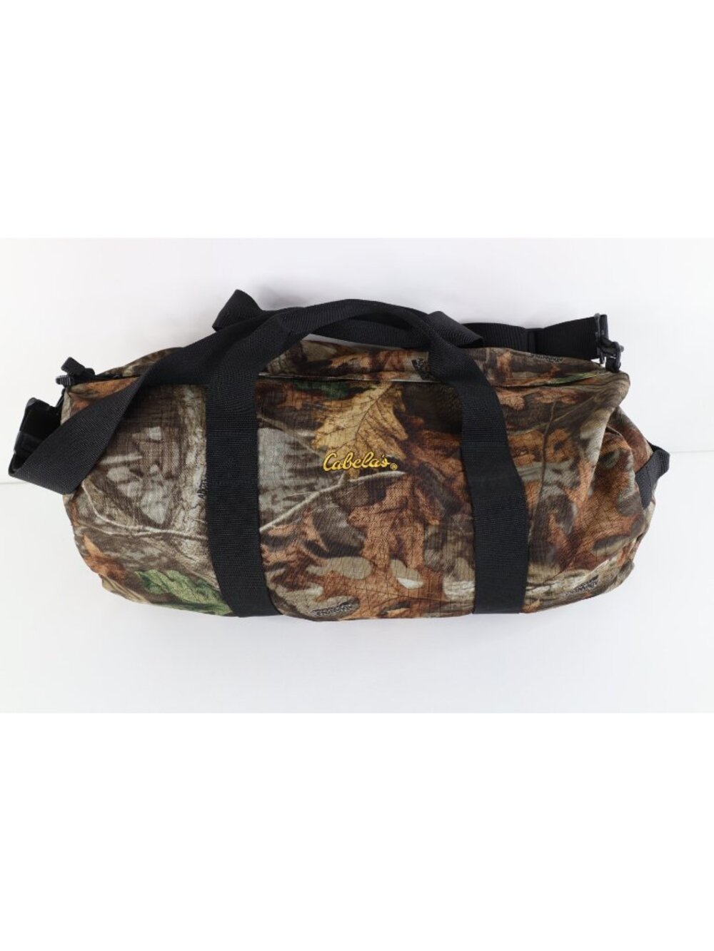 Vtg 90s Y2K Cabelas Ripstop Camouflage Handled Duffel Bag Carry On Ammo Bag